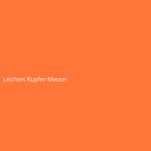 Leichtes Kupfer-Messer