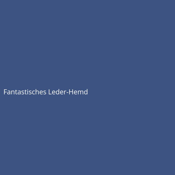 Fantastisches Leder-Hemd