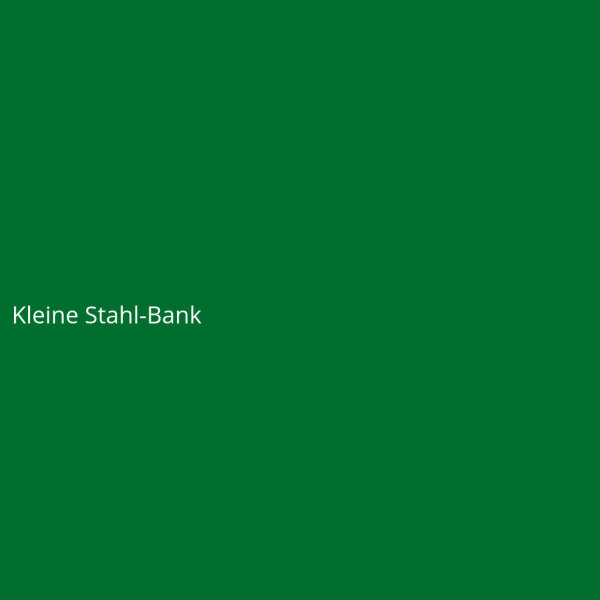 Kleine Stahl-Bank