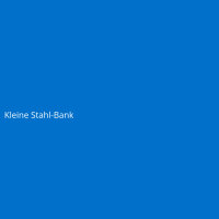 Kleine Stahl-Bank